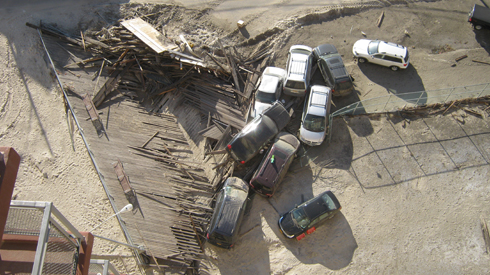 A destroyed boardwalk and cars tossed in a heap were among the damage suffered from Sandy at Dayton Beach Park.