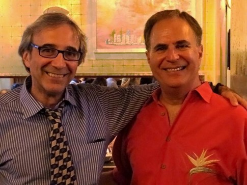 Alan Marcus (right) with RAND's founder and President, Stephen Varone, at Alan's retirement party.
