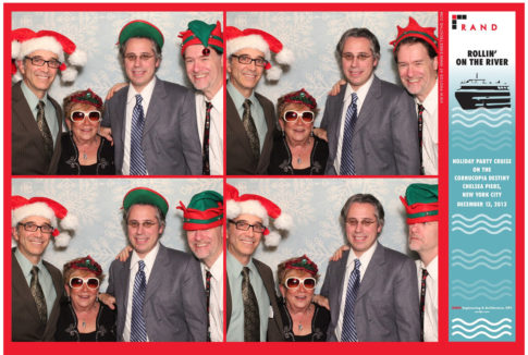 RAND Founder and President Stephen A. Varone; founder of RAND's founder, and Lifetime Achievement RANDy award winner Faye Varone; Principal and Vice President Peter E. Varsalona; and Chief Administrative Officer Chris Walsh get into the holiday spirit.