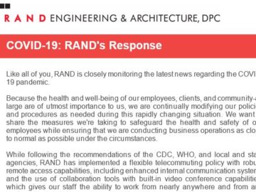 COVID-19: RAND's Response