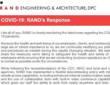 COVID-19: RAND's Response