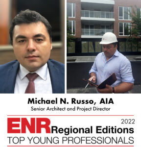 Michael Russo, AIA is named ENR Top Young Professional 2022