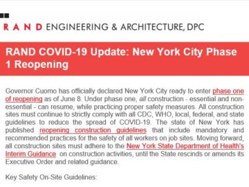 RAND COVID-19 Update: New York City Phase 1 Reopening