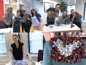 RAND employees took the time to create snuffle mats for our furry friends in n need at Best Friends Animal Rescue