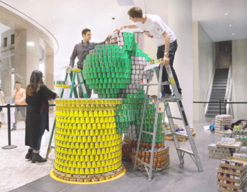 RAND Builds Pipe Down Hunger for Canstruction New York 2015
