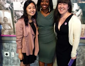 RAND’s Yuni Song and Suzanna Takayama, RA with the Floating Hospital’s Chief Medical Officer Shani Andre, MD (center).