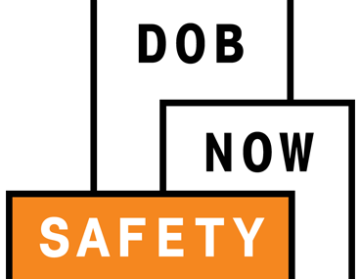 DOB NOW: Safety