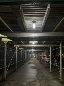 Sidewalk Shed lighting