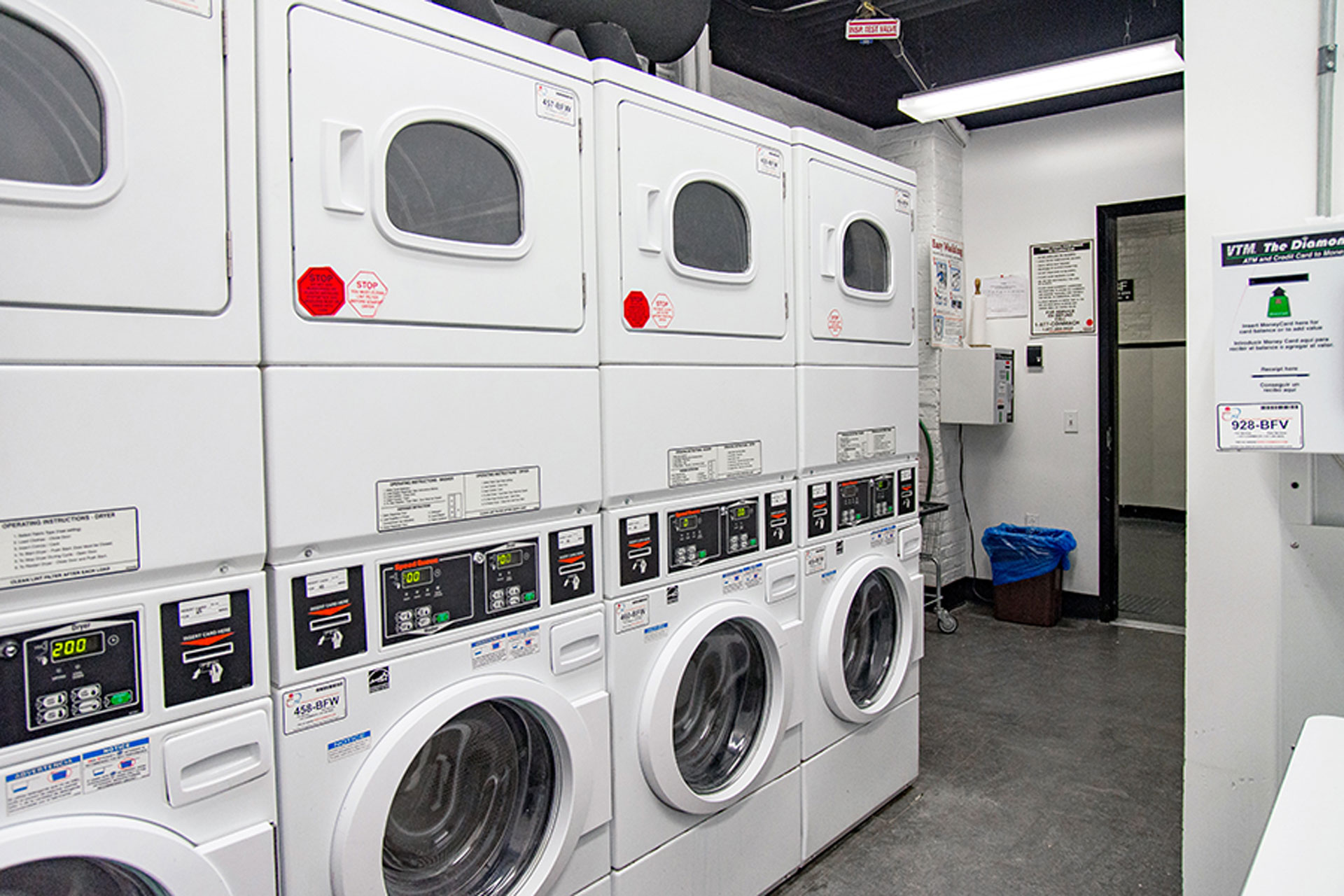 <p>The laundry room was relocated to make room for the new exercise room.</p>
