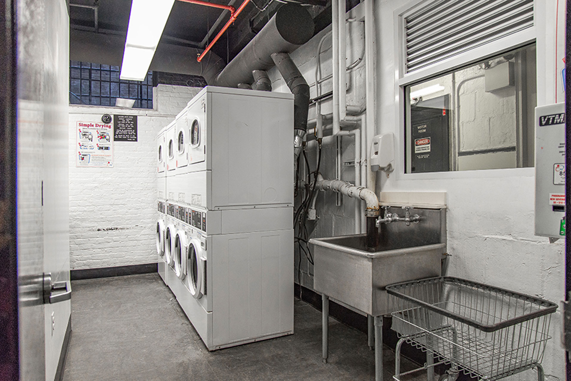 <p>The laundry room relocation involved sheet metal ductwork for laundry dryer exhaust system, and new domestic water, gas, sanitary, and vent piping.</p>
