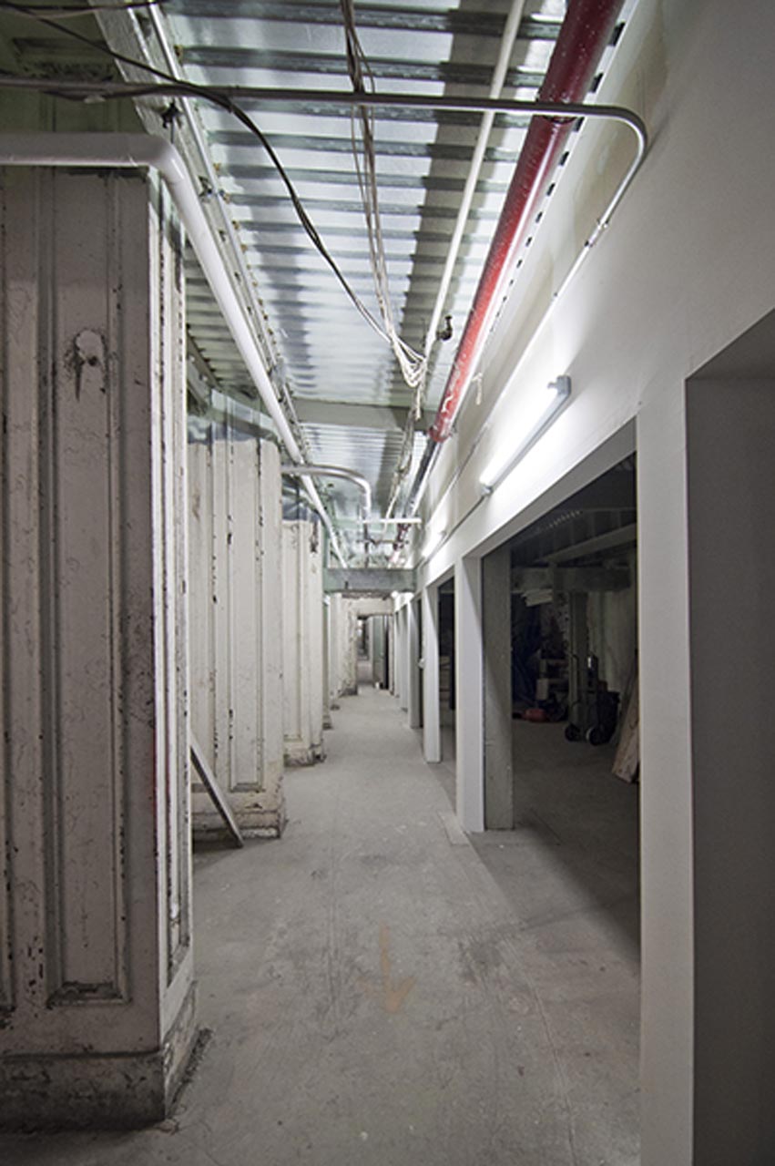 <p>The new sidewalk vault at 73 Worth Street, interior. </p>
