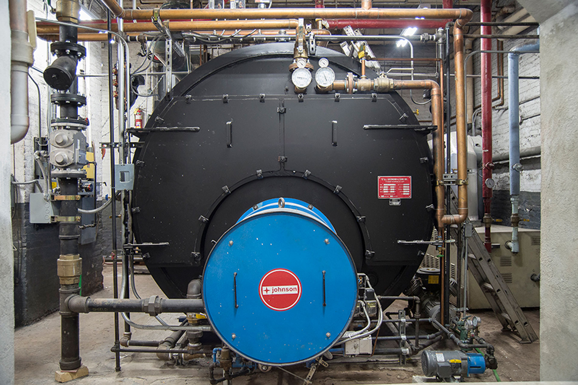 <p>A new low-pressure three-pass Scotch-marine steel boiler (A.L. Eastmond, Model FST-300) rated at 300 boiler horsepower was installed.</p>