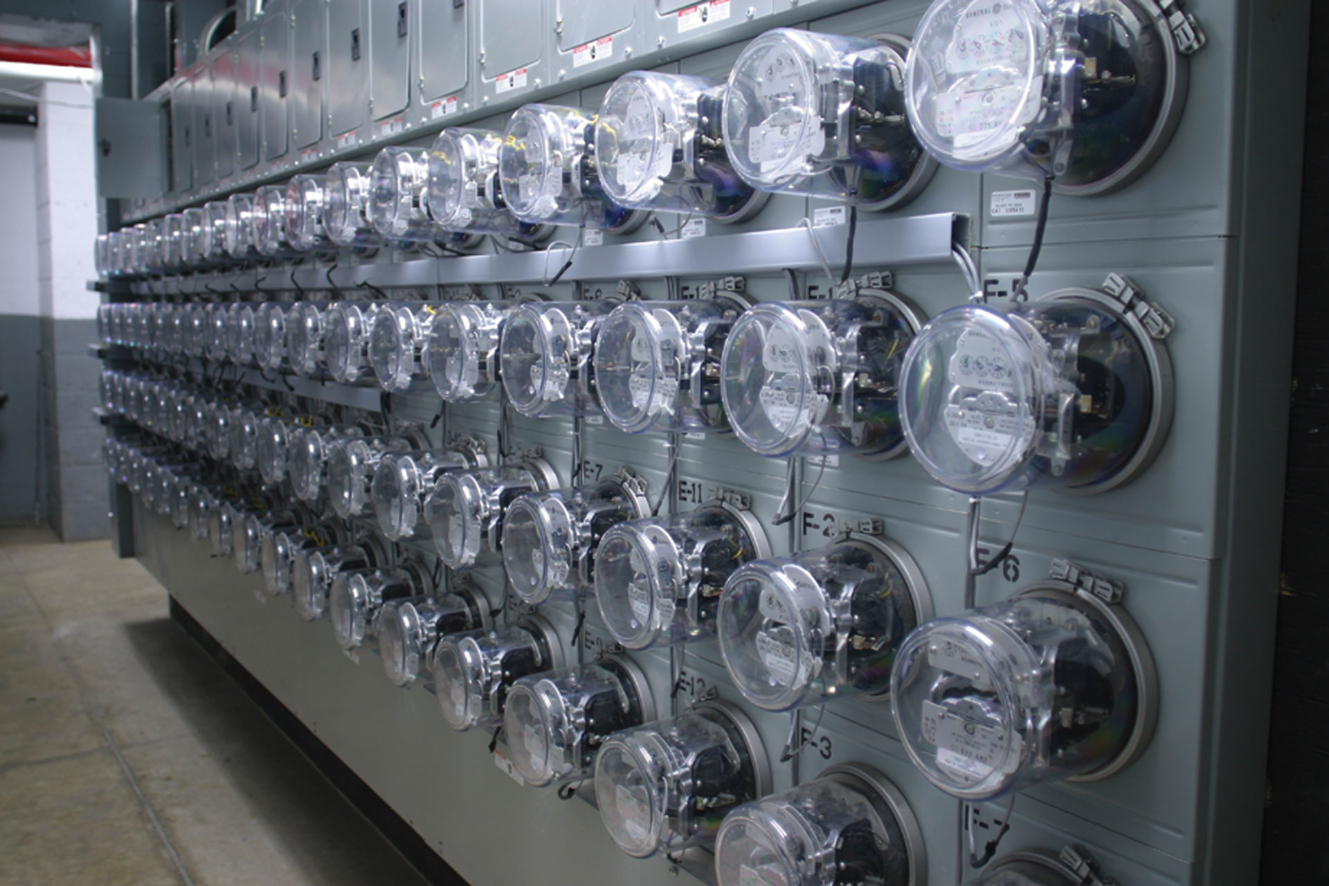 <p>Newly installed equipment included submetering banks for individual apartments.</p>
