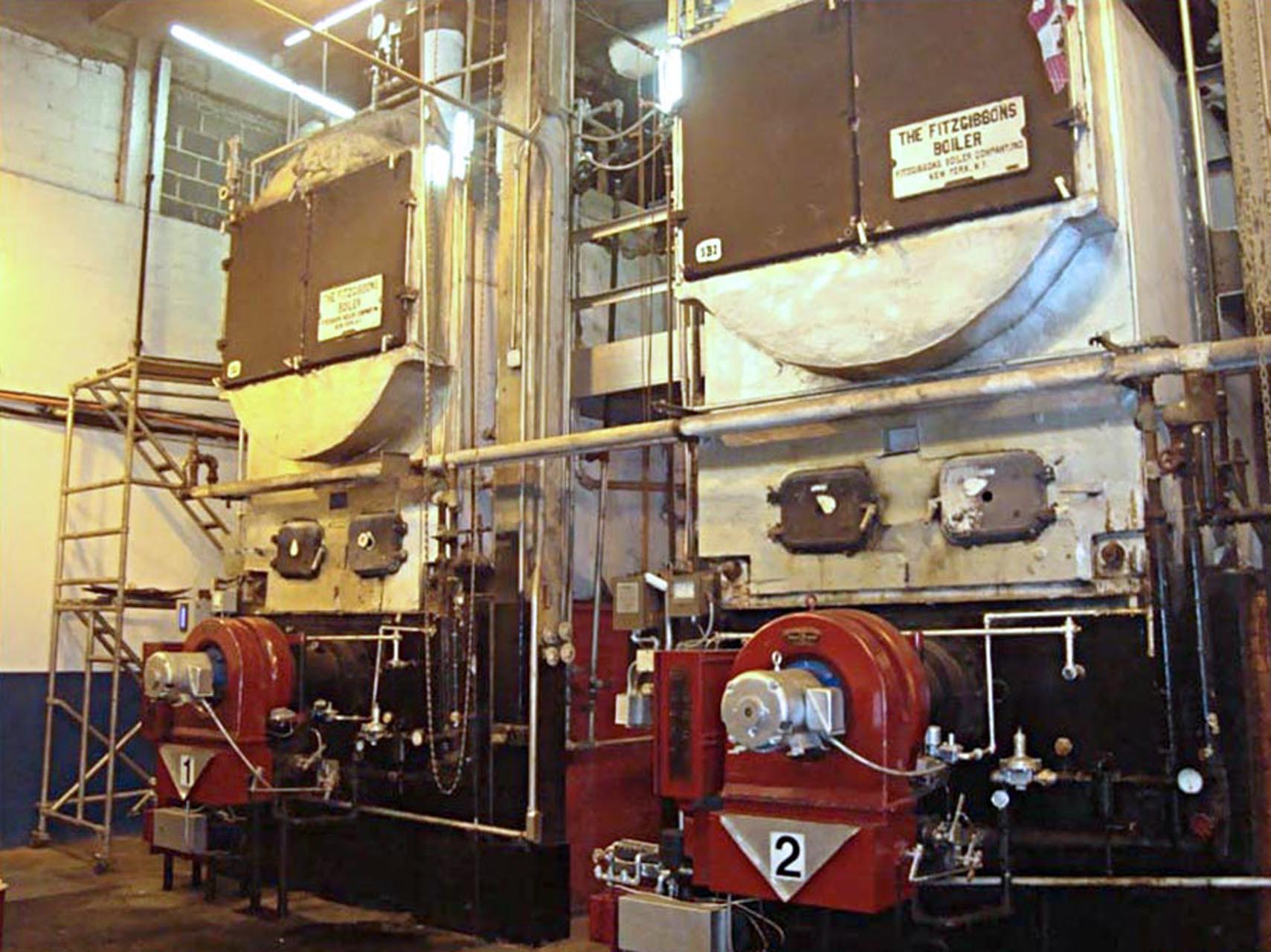 <p>The original fire box boilers will be replaced as part of an overall heating plant upgrade.</p>
