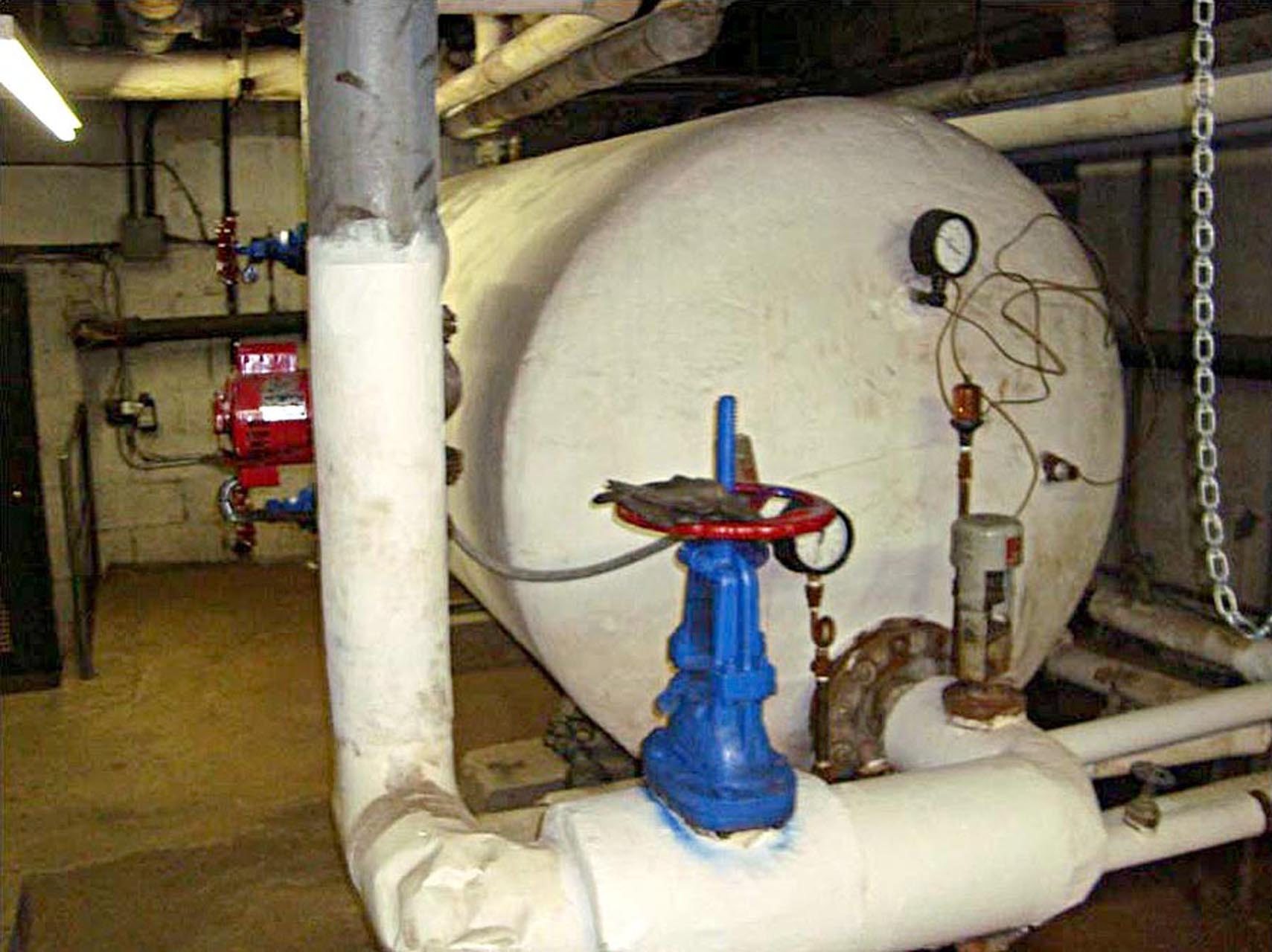 <p>Though well maintained, the domestic water heating tanks have exceeded their useful life expectancies and will require replacement.</p>
