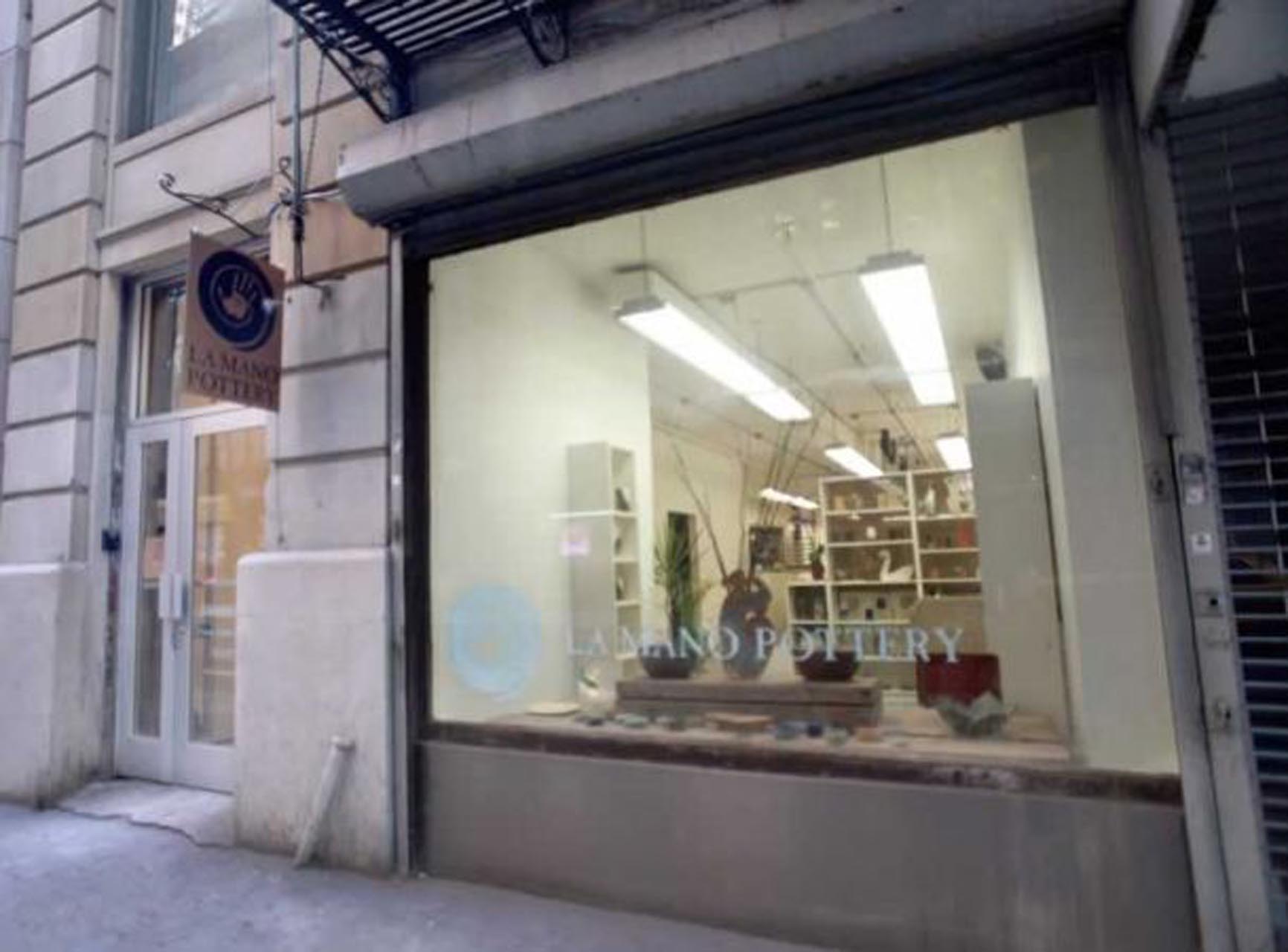 <p>The 2,800-square-foot La Mano Pottery studio at 110 West 26th Street was converted from a former commercial space.</p>

