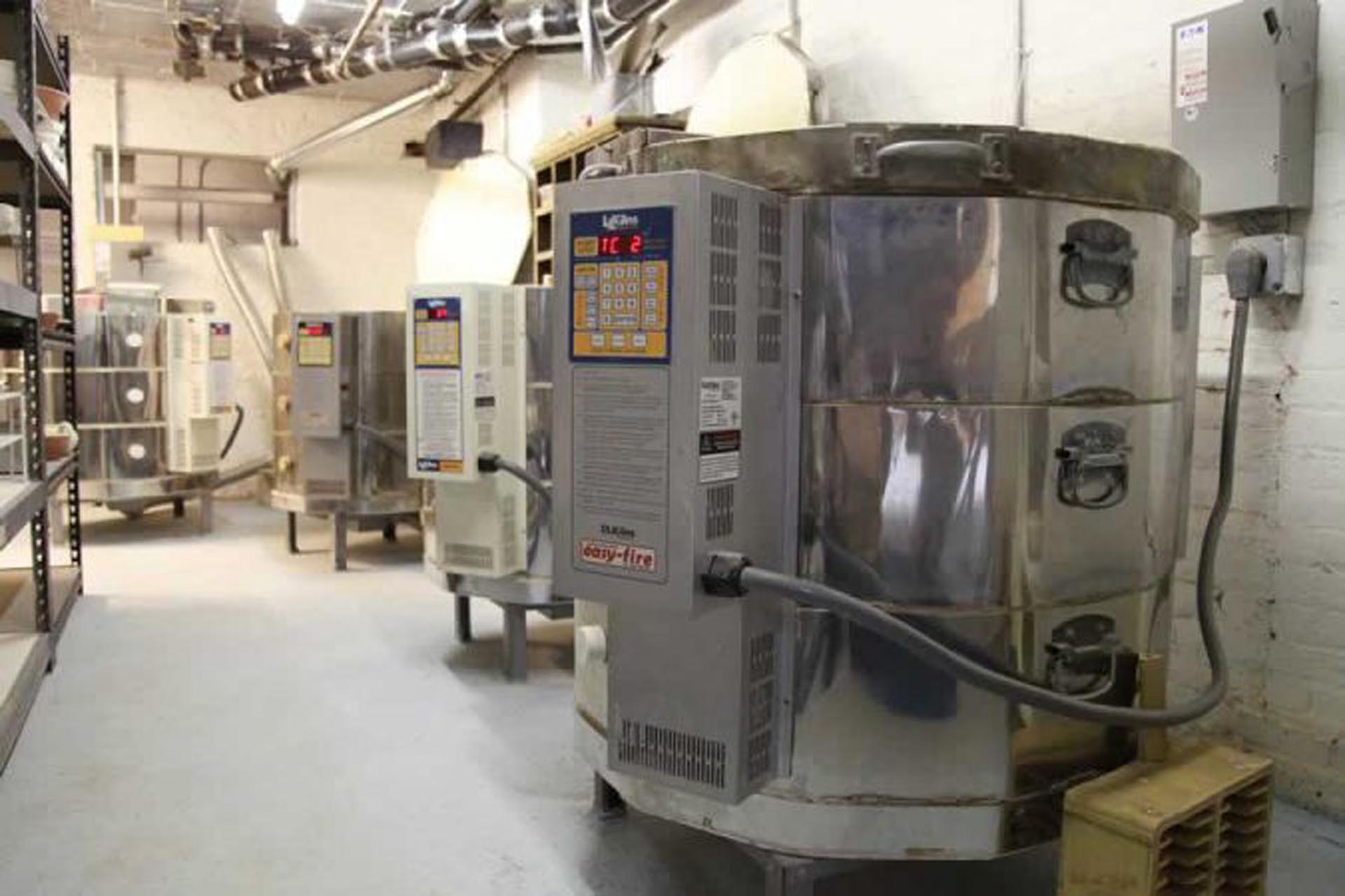 <p>The electrical service was upgrade to a 300-ampere system to accommodate four kilns.</p>
