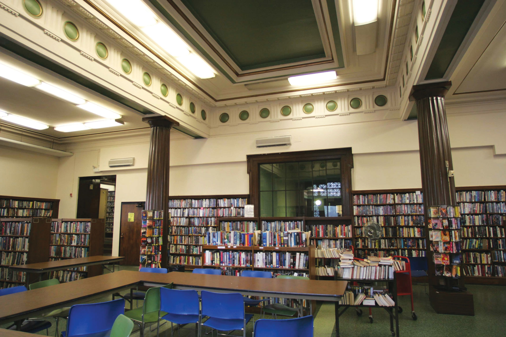 <p>With more than 600,000 books, the library, built in 1904, houses the largest reference collection in Westchester County.</p>