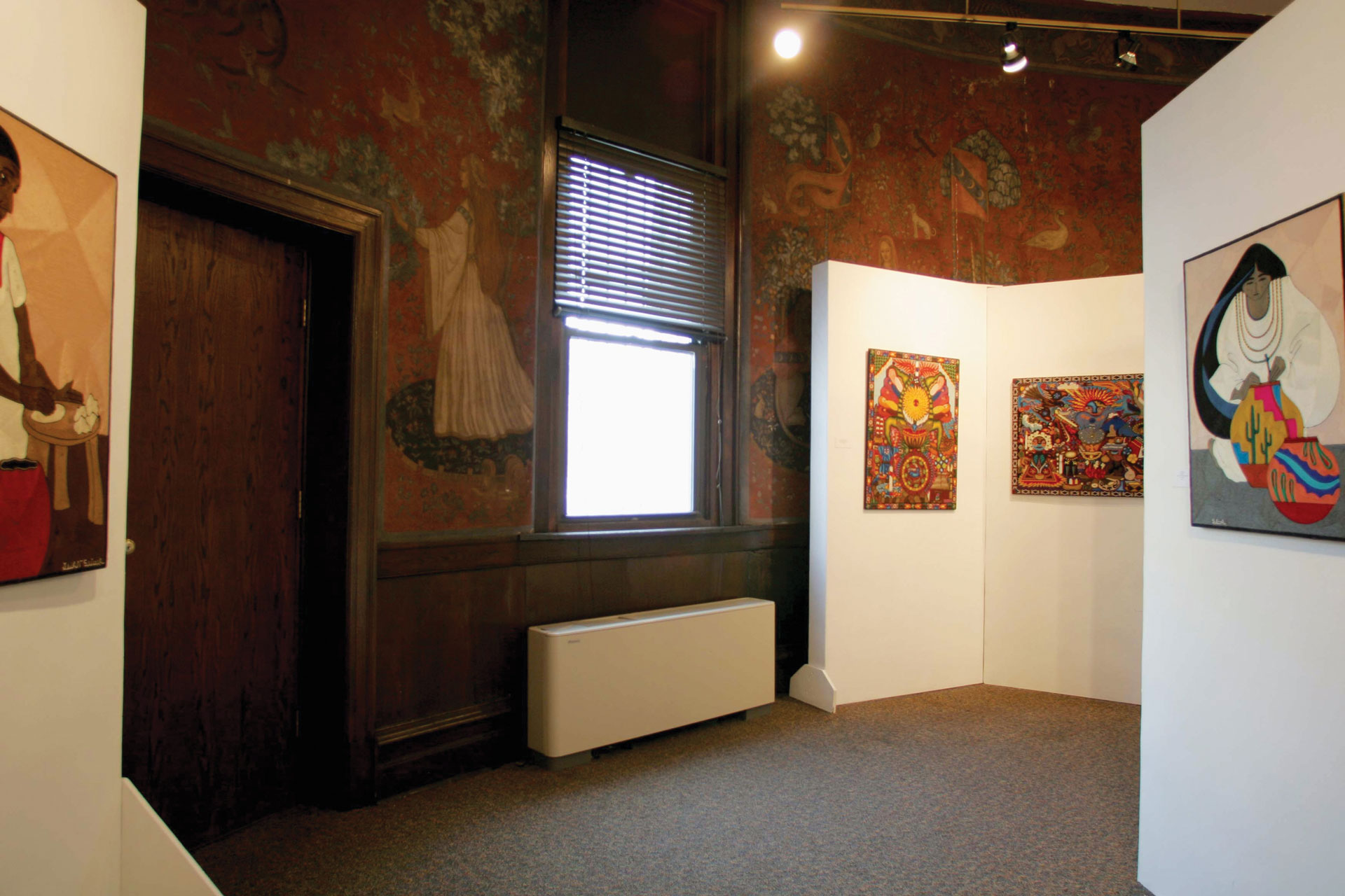 <p>Fan coil units, such as this one in the librarys art gallery, replaced window air conditioners, which were broken.</p>