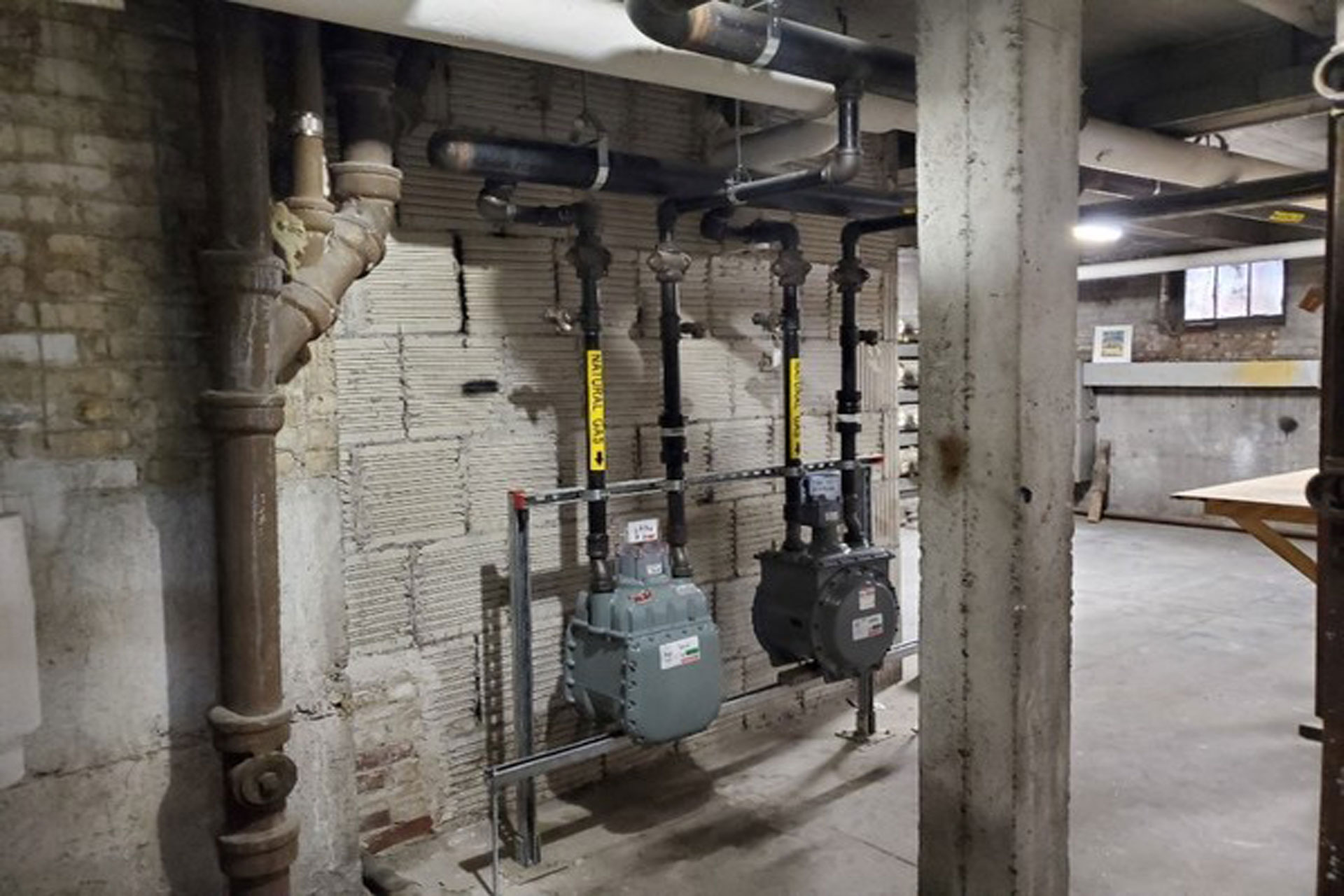 <p>Installation of twin-set master meter for Belvedere East.</p>
