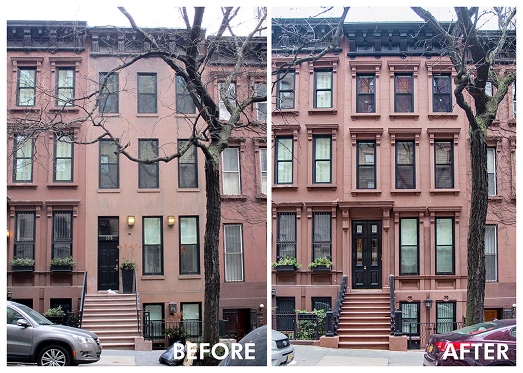 <p>Throughout its 138-year history, the Neo-Grec brownstone had undergone many alterations which had stripped away original ornamentation, defining details, and much of the buildings historic character. The current owners were inspired to restore the brownstone to the original architect’s vision.</p>
