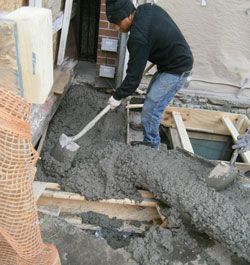 Concrete pouring