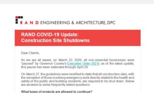 RAND COVID-19 Update: Ongoing Projects and Safety