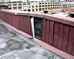  a deteriorated parapet