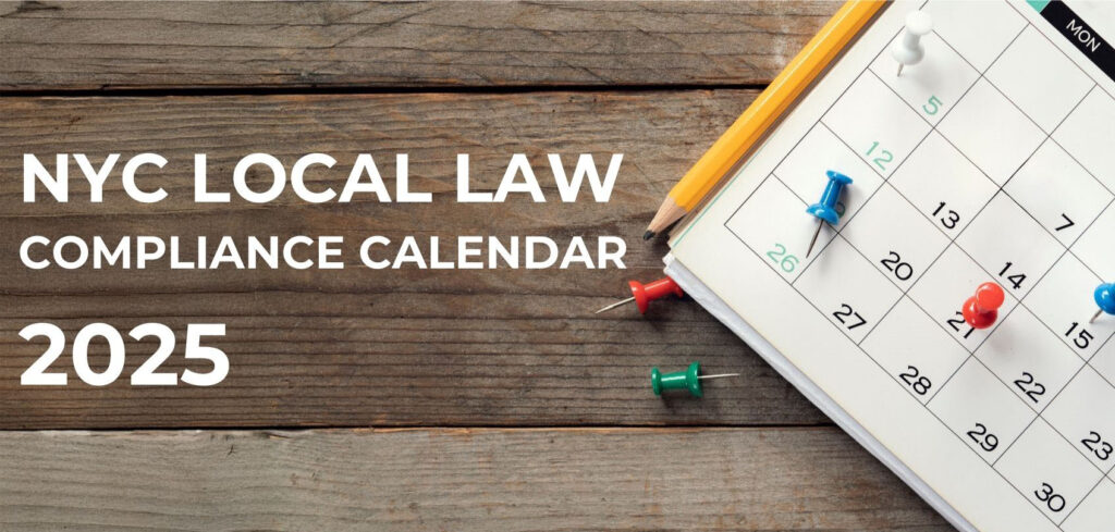 2025 Local Law Compliance Calendar for NYC, New York, and NJ by RAND Engineering & Architecture 