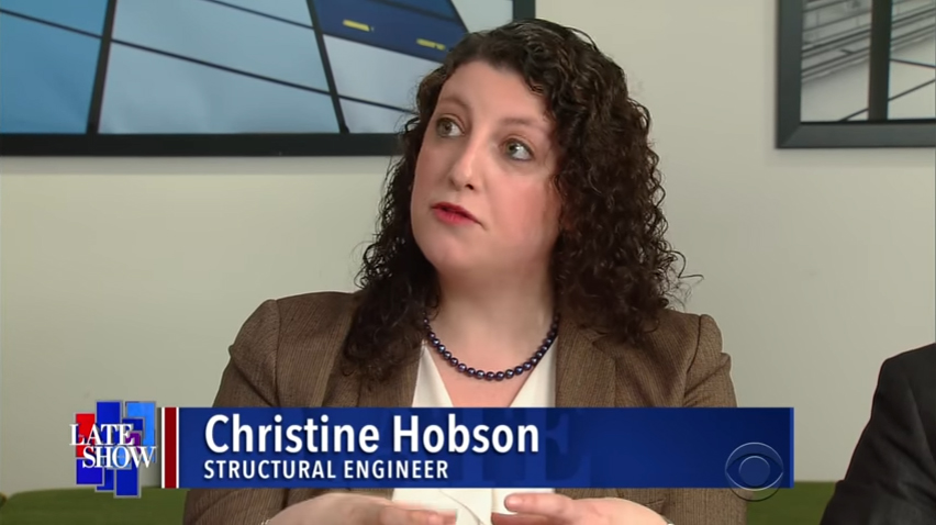 RAND's Senior Structural Engineer Christine Hobson on the Late Show