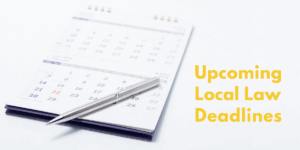 New Local Laws and Important Upcoming NYC & Jersey City Compliance Deadlines