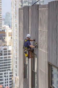 Facade Inspection by Industrial Rope Access